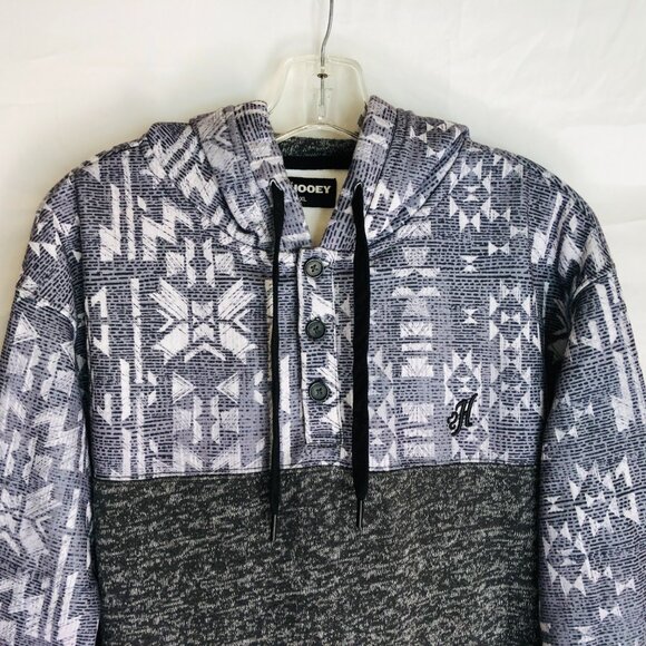 NEW Hooey Men's Size XL Aztec Western Fleece Line Pullover Hoodie NWOT - Picture 2 of 6